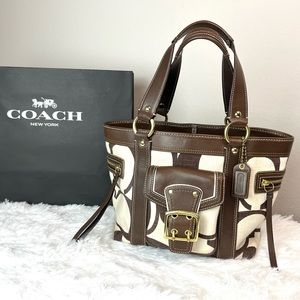 COPY - COACH Gigi Signature Brown Off-White
Linen, No. 7551